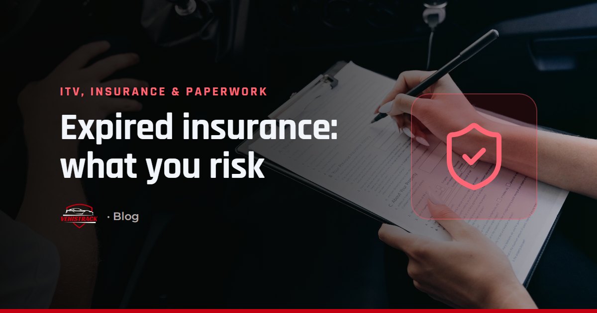Cover: the fine for driving with expired car insurance in Spain